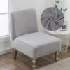 Housse De Fauteuil Crapaud Velours Gris -Housse Moderne Magasin Housse Pour Fauteuil Crapaud Sans Accoudoir Housse Moderne