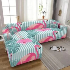 Housse De Canapé D'Angle Flamingo