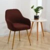 Housse De Chaise Design Scandinave Marron