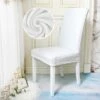 Housse De Chaise Velours Blanc 2 Housse De Chaise Velours Blanc -Housse Moderne Magasin Housse de Chaise Velours Blanc Housse Moderne