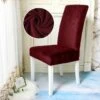 Housse De Chaise Velours Bordeaux 1 Housse De Chaise Velours Bordeaux -Housse Moderne Magasin Housse de Chaise Velours Bordeaux Housse Moderne