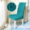Housse De Chaise Velours Turquoise -Housse Moderne Magasin Housse de Chaise Velours Turquoise Housse Moderne
