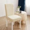 Housse De Chaise à Motifs Floraux Beige 1 Housse De Chaise à Motifs Floraux Beige -Housse Moderne Magasin Housse de Chaise a Motifs Floraux Beige Housse Moderne