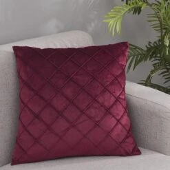 Housse De Coussin 45x45cm Jonson Bordeaux