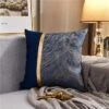 Housse De Coussin 45x45cm Royal En Soie Bleu -Housse Moderne Magasin Housse de Coussin 45x45cm Royal en Soie Bleu Housse Moderne