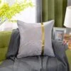 Housse De Coussin 45x45cm Royal En Soie Gris Clair -Housse Moderne Magasin Housse de Coussin 45x45cm Royal en Soie Gris Clair Housse Moderne