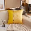 Housse De Coussin 45x45cm Royal En Soie Jaune 1 Housse De Coussin 45x45cm Royal En Soie Jaune -Housse Moderne Magasin Housse de Coussin 45x45cm Royal en Soie Jaune Housse Moderne
