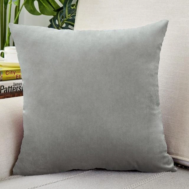 Housse de Coussin Velours 30x50cm Gris Housse De Coussin Velours 30x50cm Gris -Housse Moderne Magasin Housse de Coussin Velours 30x50cm Gris Housse Moderne