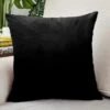 Housse De Coussin Velours 50x50cm Noir -Housse Moderne Magasin Housse de Coussin Velours 50x50cm Noir Housse Moderne
