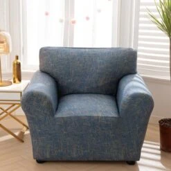 Housse De Fauteuil Club Soho Bleu