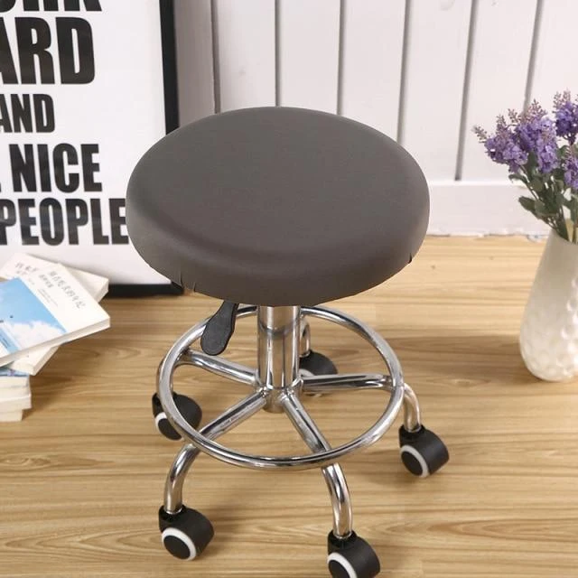 Housse de Tabouret Rond Gris Housse De Tabouret Rond Gris -Housse Moderne Magasin Housse de Tabouret Rond Gris Housse Moderne