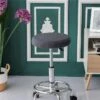Housse De Tabouret Rond Jacquard Gris -Housse Moderne Magasin Housse de Tabouret Rond Jacquard Gris Housse Moderne