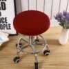 Housse De Tabouret Rond Rouge -Housse Moderne Magasin Housse de Tabouret Rond Rouge Housse Moderne