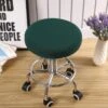 Housse De Tabouret Rond Vert