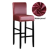 Housse De Tabouret De Bar Simili Cuir Rouge