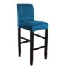 Housse De Tabouret De Bar Velours Bleu