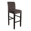 Housse De Tabouret De Bar Velours Marron Foncé