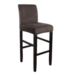 Housse De Tabouret De Bar Velours Marron Foncé