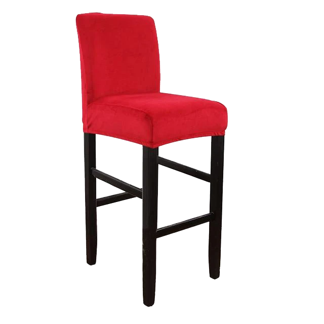 Housse de Tabouret de Bar Velours Rouge Housse De Tabouret De Bar Velours Rouge -Housse Moderne Magasin Housse de Tabouret de Bar Velours Rouge Housse Moderne