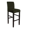 Housse De Tabouret De Bar Velours Vert Kaki