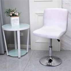 Housse Pour Tabouret De Bar Blanc