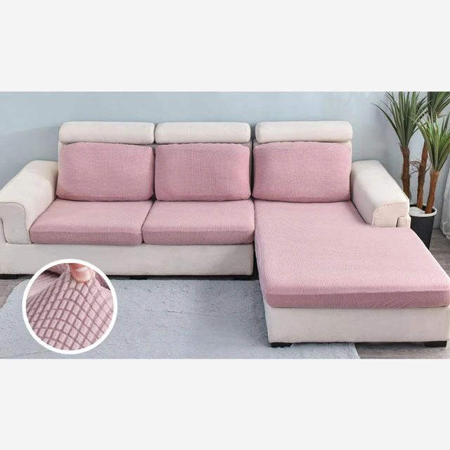 Housse Pour Coussin d'Assise de Canapé Rose Poudré Housse Pour Coussin D'Assise De Canapé Rose Poudré -Housse Moderne Magasin housse assise canape dangle housse moderne 2