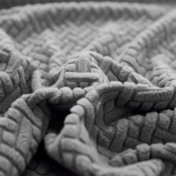 Housse De Canapé D'angle Jacquard Grise 4 Housse De Canapé D'angle Jacquard Grise -Housse Moderne Magasin housse banquette dangle housse moderne 5