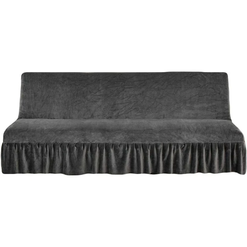 Housse De Canapé Clic Clac et Bz Velours Gris Anthracite Housse De Canapé Clic Clac Et Bz Velours Gris Anthracite -Housse Moderne Magasin housse bz gris housse moderne 1