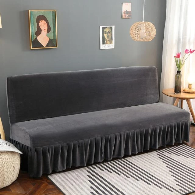 Housse De Canapé Clic Clac et Bz Velours Gris Anthracite Housse De Canapé Clic Clac Et Bz Velours Gris Anthracite -Housse Moderne Magasin housse bz gris housse moderne