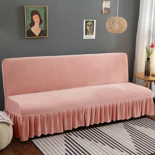 Housse De Canapé Clic Clac et Bz Velours Rose Housse De Canapé Clic Clac Et Bz Velours Rose -Housse Moderne Magasin housse canape bz 140 cm housse moderne