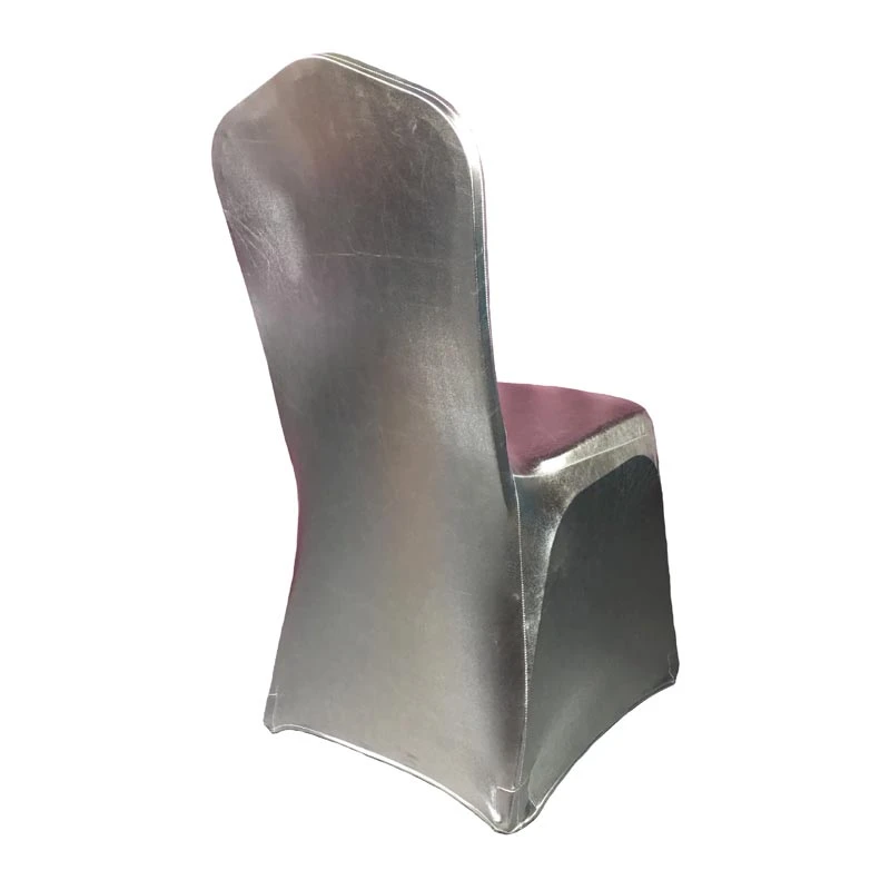 Housse de Chaise de Mariage Argent Métallique Housse De Chaise De Mariage Argent Métallique -Housse Moderne Magasin housse chaise mariage housse moderne 2