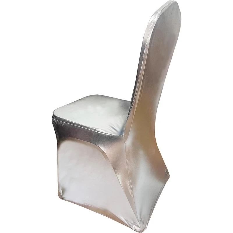 Housse de Chaise de Mariage Argent Métallique Housse De Chaise De Mariage Argent Métallique -Housse Moderne Magasin housse chaise mariage housse moderne 6