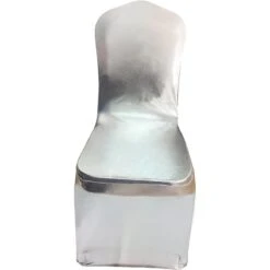 Housse De Chaise De Mariage Argent Métallique 6 Housse De Chaise De Mariage Argent Métallique -Housse Moderne Magasin housse chaise mariage housse moderne 7
