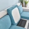 Housse Pour Coussin D'Assise De Canapé Bleu Ciel