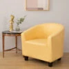 Housse De Fauteuil Cabriolet En Cuir PU Jaune 2 Housse De Fauteuil Cabriolet En Cuir PU Jaune -Housse Moderne Magasin housse de cabriolet fauteuil housse moderne