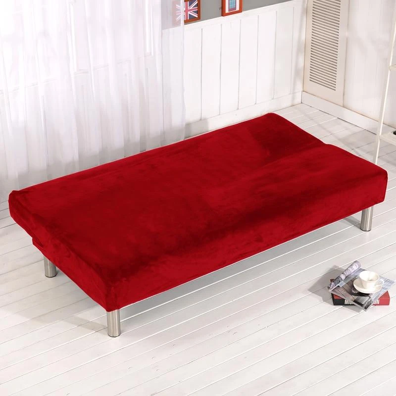 Housse de Canapé Clic Clac et Bz Velours Rouge Housse De Canapé Clic Clac Et Bz Velours Rouge -Housse Moderne Magasin housse de canape clic clac velours rouge housse moderne 2
