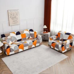 Housse De Canapé D'Angle Extensible Daphné -Housse Moderne Magasin housse de canape dangle avec accoudoir housse moderne 13