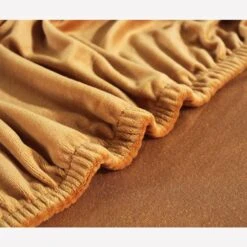 Housse De Canapé D'Angle Velours Camel -Housse Moderne Magasin housse de canape dangle camel housse moderne 3