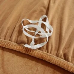 Housse De Canapé D'Angle Velours Camel -Housse Moderne Magasin housse de canape dangle camel housse moderne 6