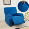 Housse De Fauteuil Relax En Similicuir Bleu 2 Housse De Fauteuil Relax En Similicuir Bleu -Housse Moderne Magasin housse de canape et fauteuil relax housse moderne