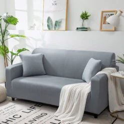 Housse De Canapé Grise