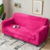 Housse De Canapé Rose Fuchsia Velours 1 Housse De Canapé Rose Fuchsia Velours -Housse Moderne Magasin housse de canape rose fushia velours housse moderne