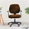 Housse De Chaise De Bureau Velours Marron -Housse Moderne Magasin housse de chaise de bureau velours marron housse moderne