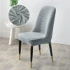 Housse De Chaise Scandinave Jacquard Gris