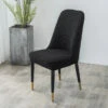 Housse De Chaise Scandinave Jacquard Noir