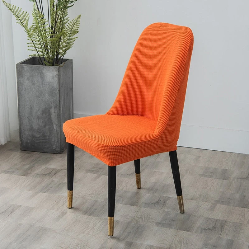 Housse de Chaise Scandinave Jacquard Orange Housse De Chaise Scandinave Jacquard Orange -Housse Moderne Magasin housse de chaise scandinave jacquard orange housse moderne