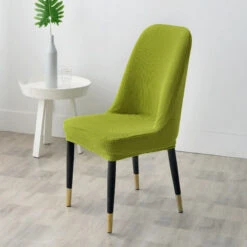 Housse De Chaise Scandinave Jacquard Vert Anis