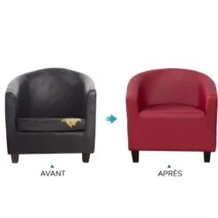 Housse De Fauteuil Cabriolet Pu Cuir Bordeaux 8 Housse De Fauteuil Cabriolet Pu Cuir Bordeaux -Housse Moderne Magasin housse de fauteuil cabriolet bordeaux housse moderne 7