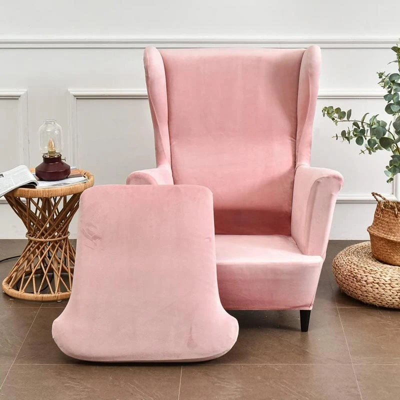 Housse de Fauteuil Crapaud Velours Rose Housse De Fauteuil Crapaud Velours Rose -Housse Moderne Magasin housse de fauteuil crapaud velours rose housse moderne 4