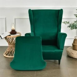 Housse De Fauteuil Crapaud Velours Vert Forêt 5 Housse De Fauteuil Crapaud Velours Vert Forêt -Housse Moderne Magasin housse de fauteuil crapaud velours vert foret housse moderne 3